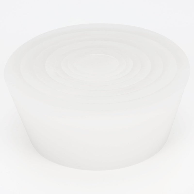 Labasics Filter Adapter Cones, Durable Tapered Collar Silicone Stopper Buchner Funnel Flask Cones Adapter Set, Wear Resistance Smooth Surface, Pack of 9, White - Image 3